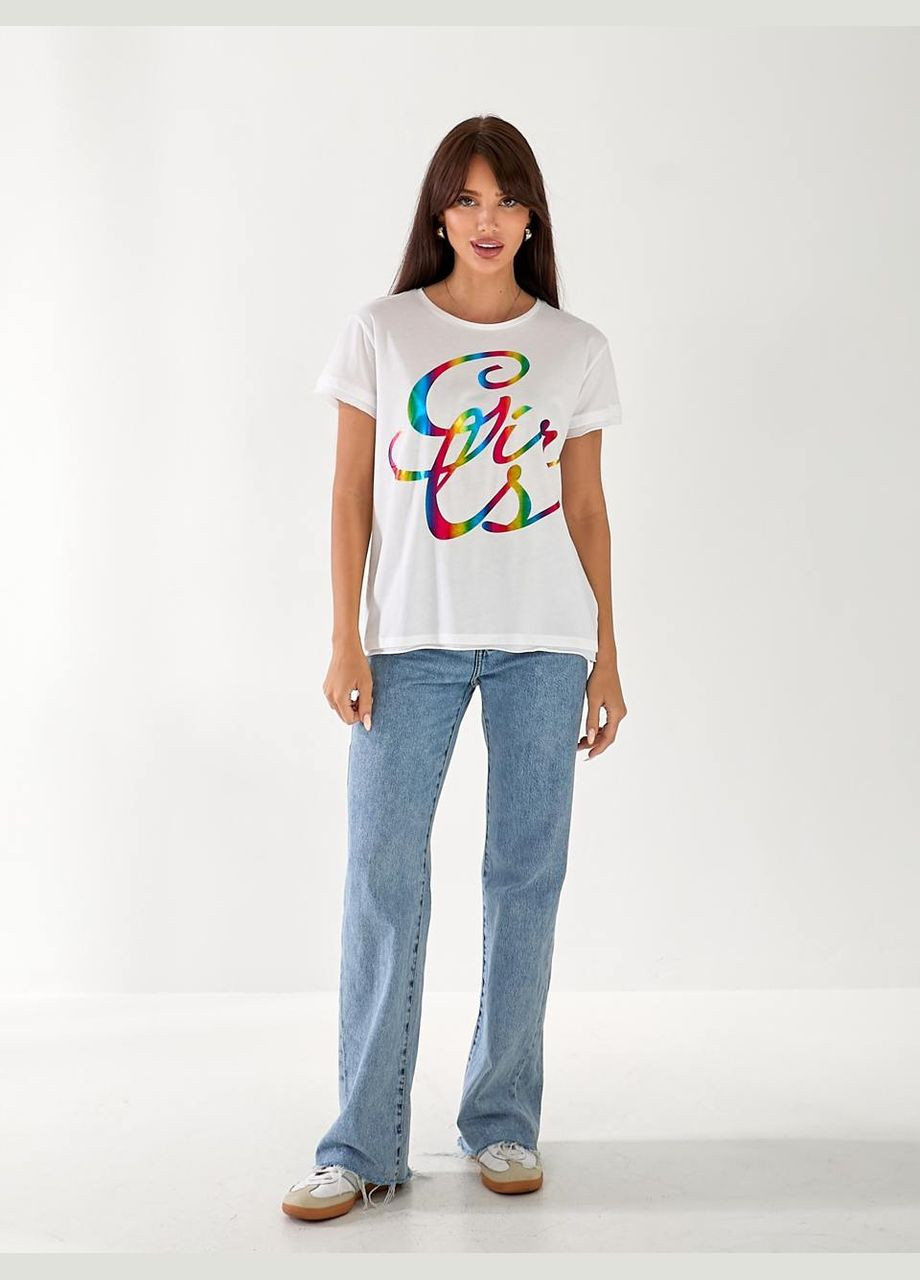 Жіноча футболка з написом Fashion - (335233572)