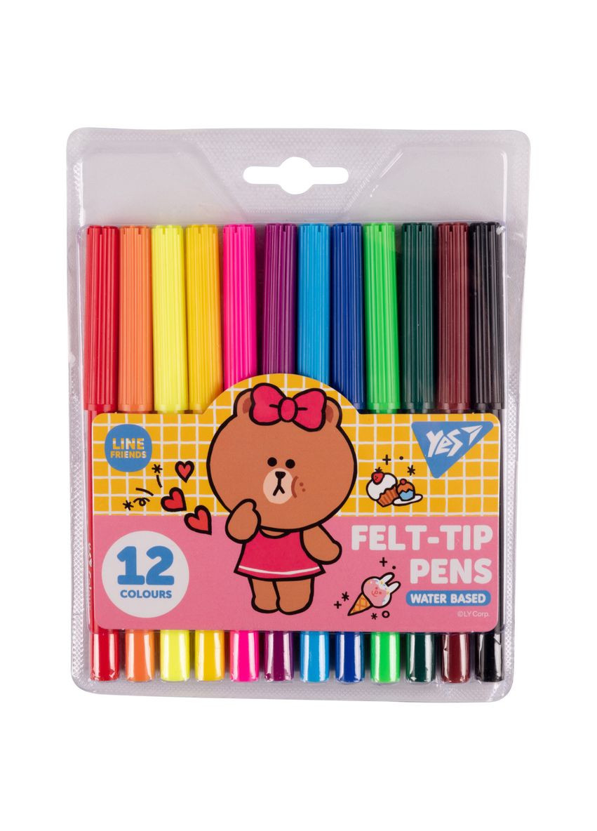 Набор фломастеров Line Friends 650546 12 цветов Yes (364502415)