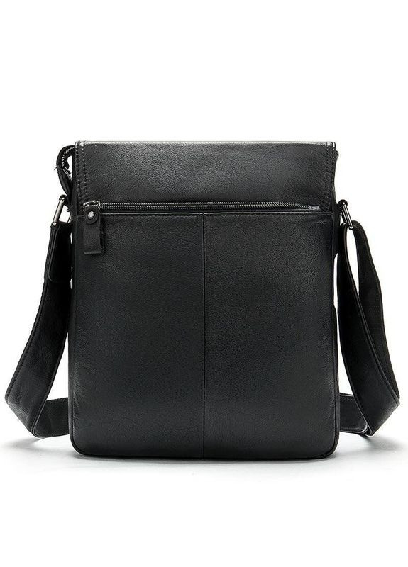 Шкіряна сумка крос боді чоловіча месенджер через плече чорна 20015 Vintage (329197651)