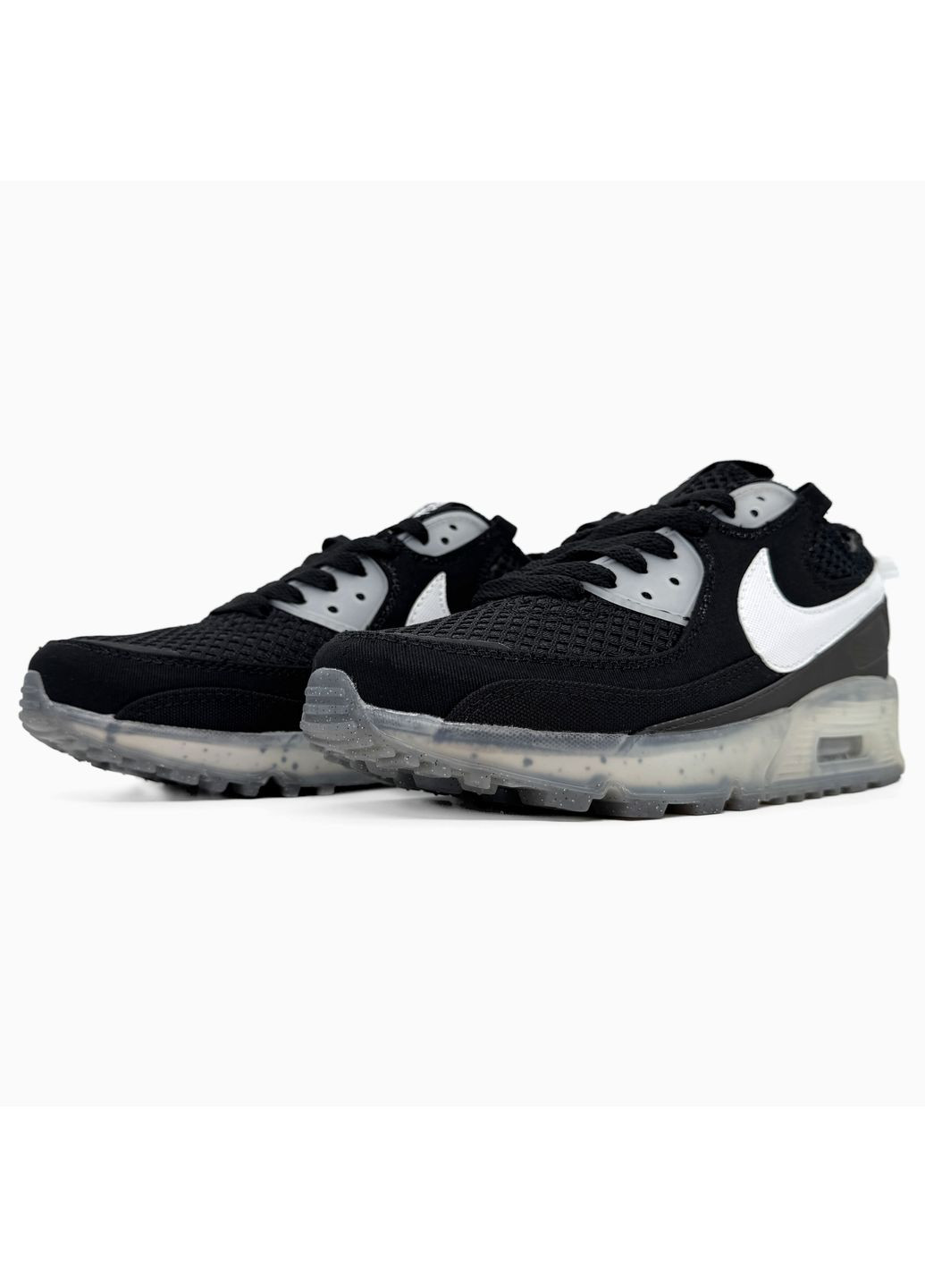 КРОССОВКИ ЖЕНСКИЕ NIKE AIR MAX TERRASCAPE 90 BLACK / WHITE НАЙК АИР МАКС ТН ПЛЮС No Brand чёрные демисезоны (368887963)