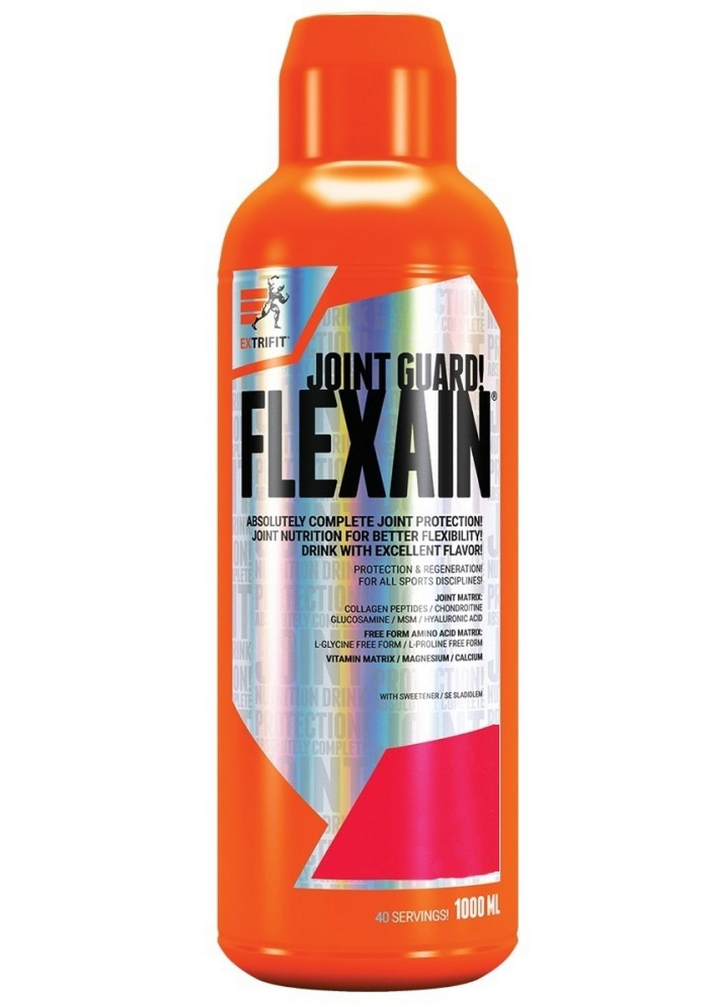Препарат для суглобів та зв'язок Flexain, 1 літр Апельсин Extrifit (293480468)