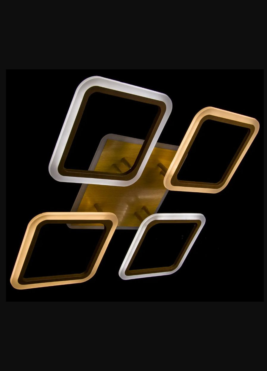 Потолочная люстра Led P5YH065/4/WOOD коричневая с пультом Прометей 062022 (316464164)