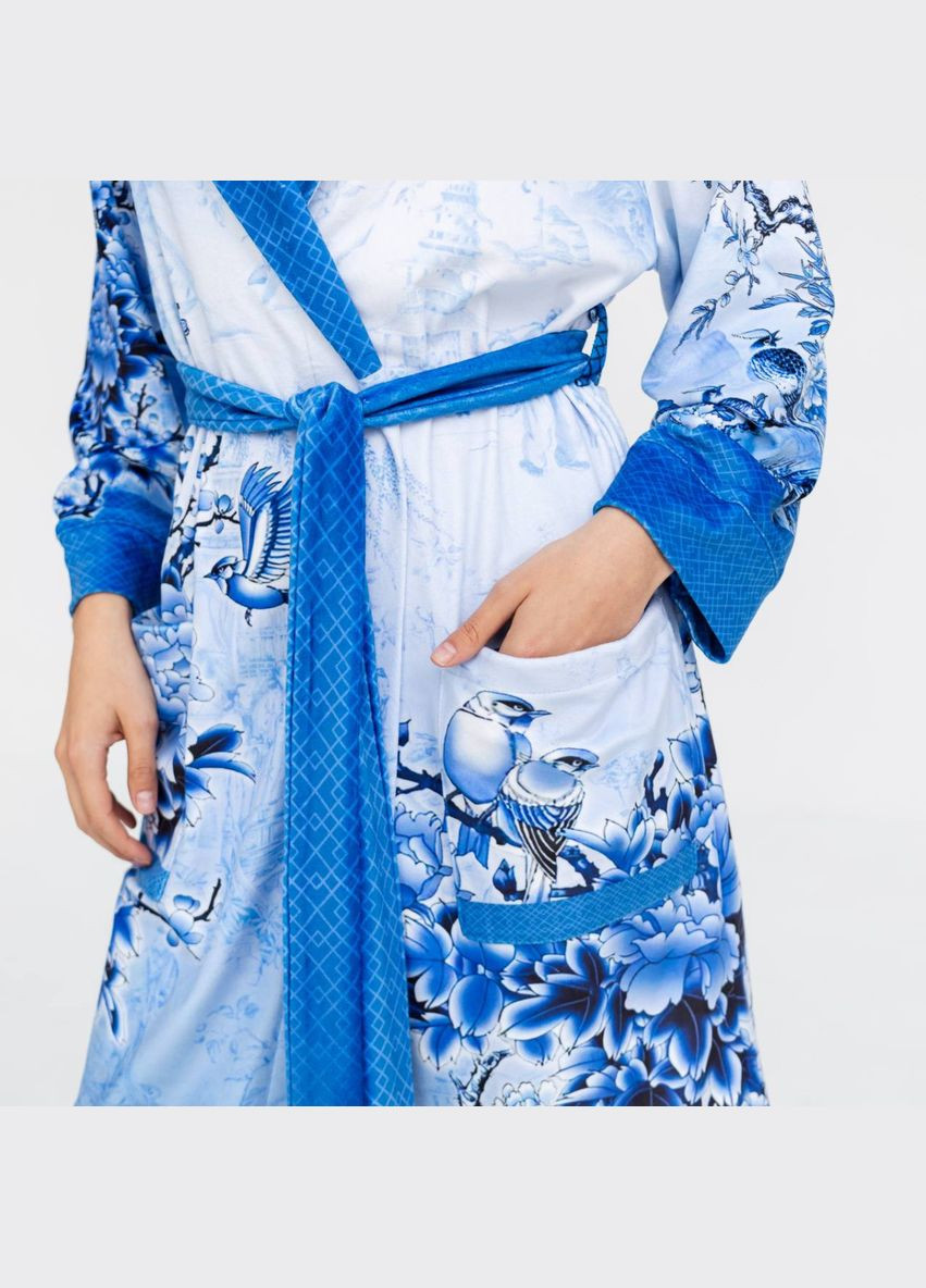 Халат жіночий з плюшевого велюру ексклюзивний Memory 18300 2XL-3XL FlexDress (336767191)