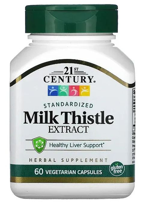 Milk Thistle Extract 60 Veg Caps 21st Century (326742251)
