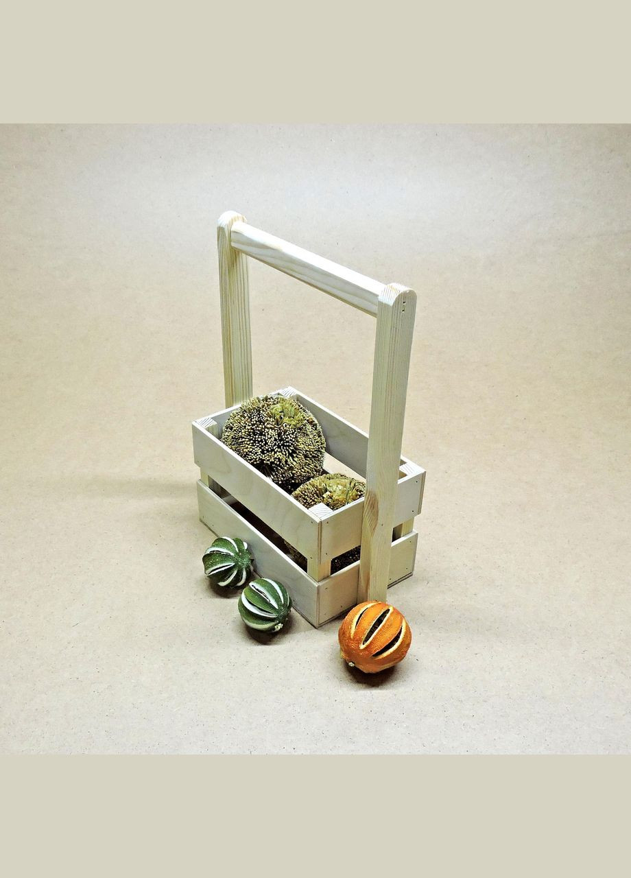 Подарочная корзинка из дерева Тилтон 12х20 бланже (ПДК-0023101) No Brand (328912251)