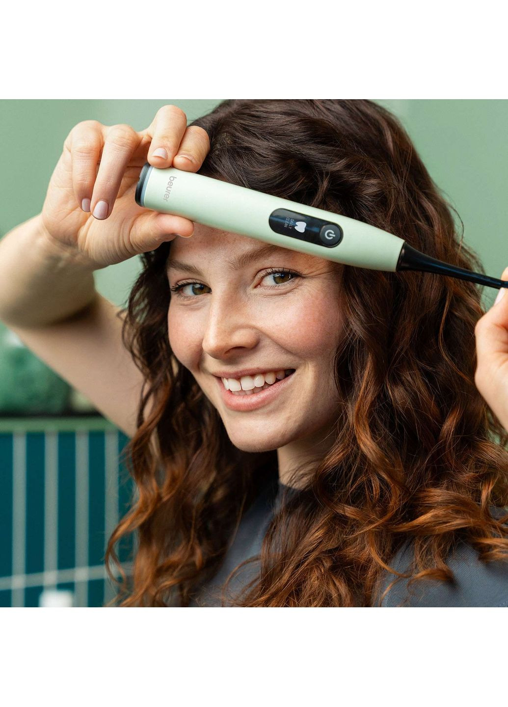 Щетка зубная электр., Peppermint GP, 80т. кол/мин, насадок-2, 5 режимов, мятный Beurer (370622096)