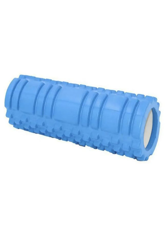 Массажный ролик для йоги полый EVA, 33 *14 см (ролик для спины) синий No Brand (360550767)