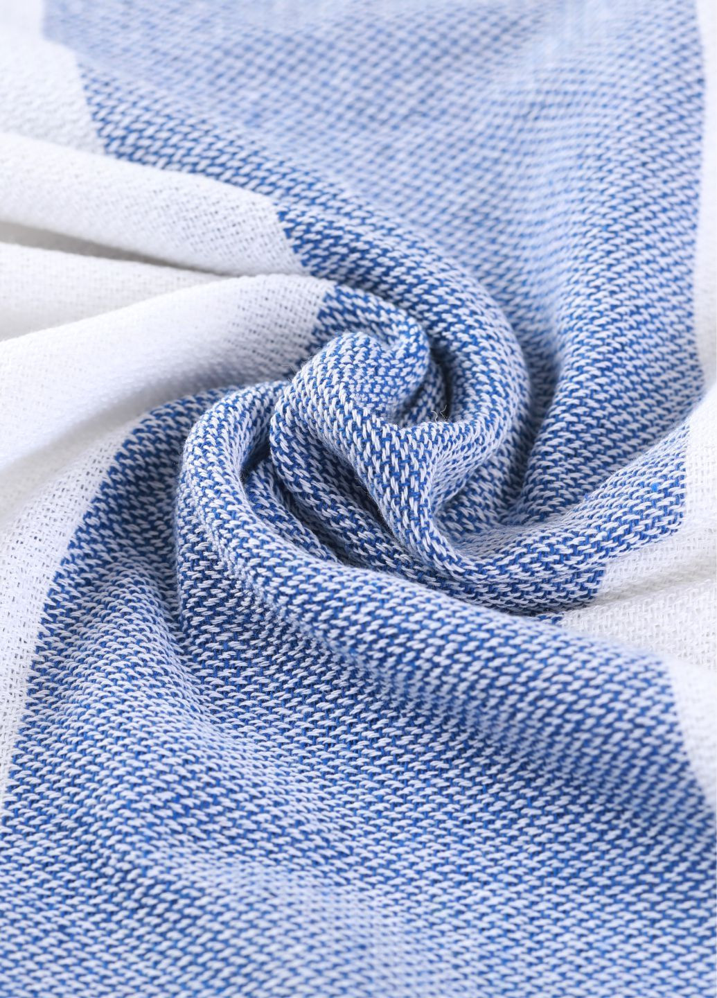 Рушник пештемаль бавовняний, пляжний, хамам, spa - XХL 100x180 см Blue/Red Stripes Lovely Svi смужка синій