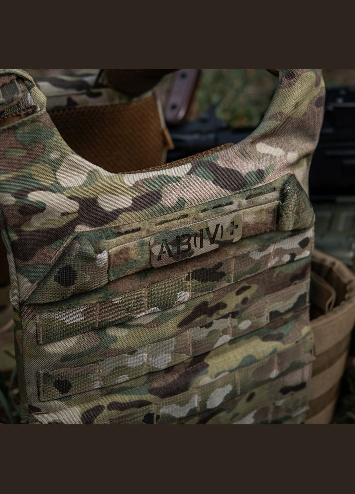 Нашивка группа крови AB(IV) + сквозная Laser Cut 25х80 Multicam M-TAC (315339229)