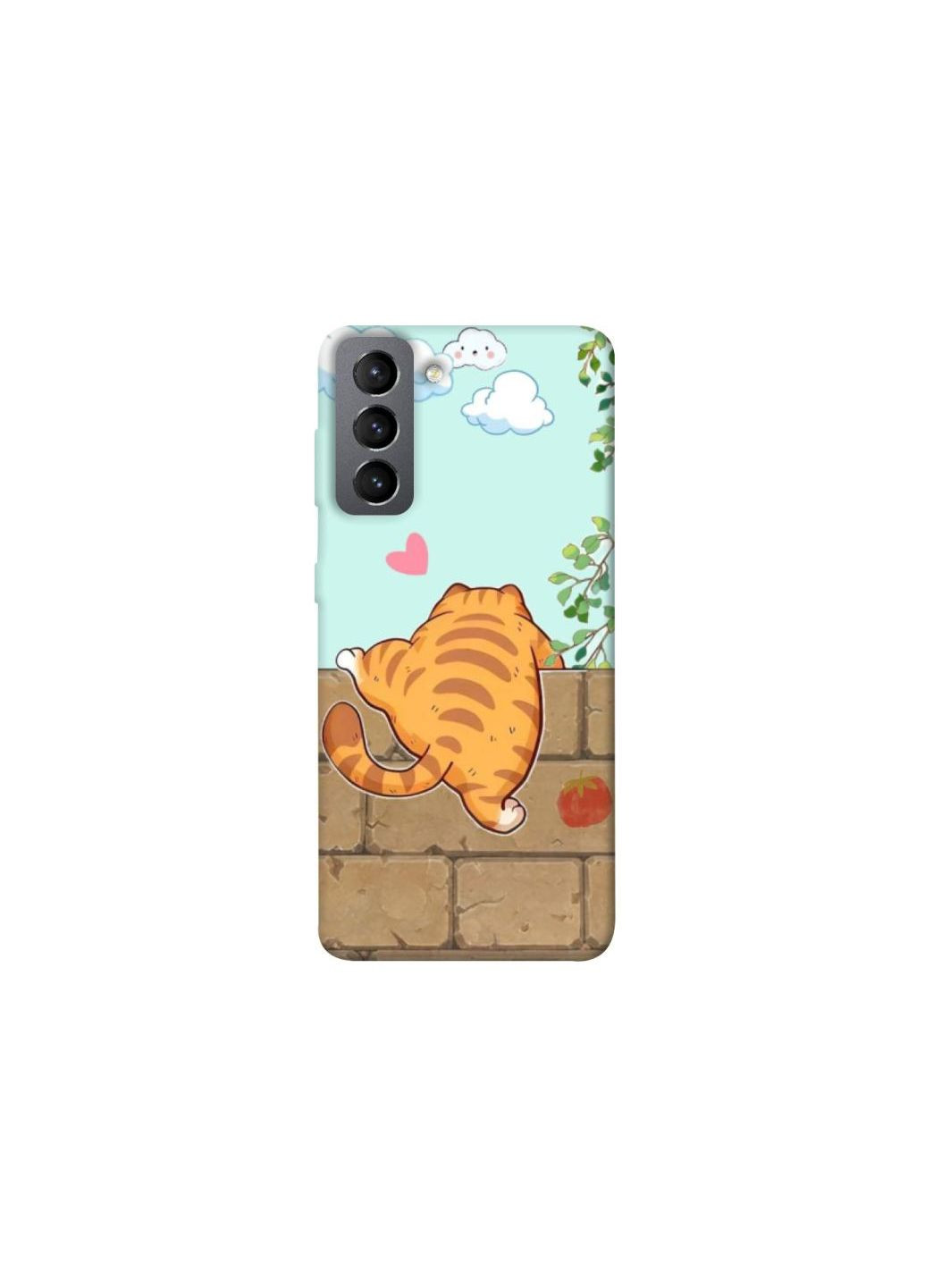 Чохол на Samsung Galaxy S21 FE Cat the meow Frontalka (351387185)