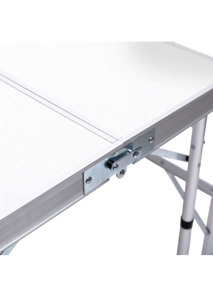 Комплект туристической мебели стол и 2 лавочки складные для пикника кемпинга дачи белые ProDobro (364190901)