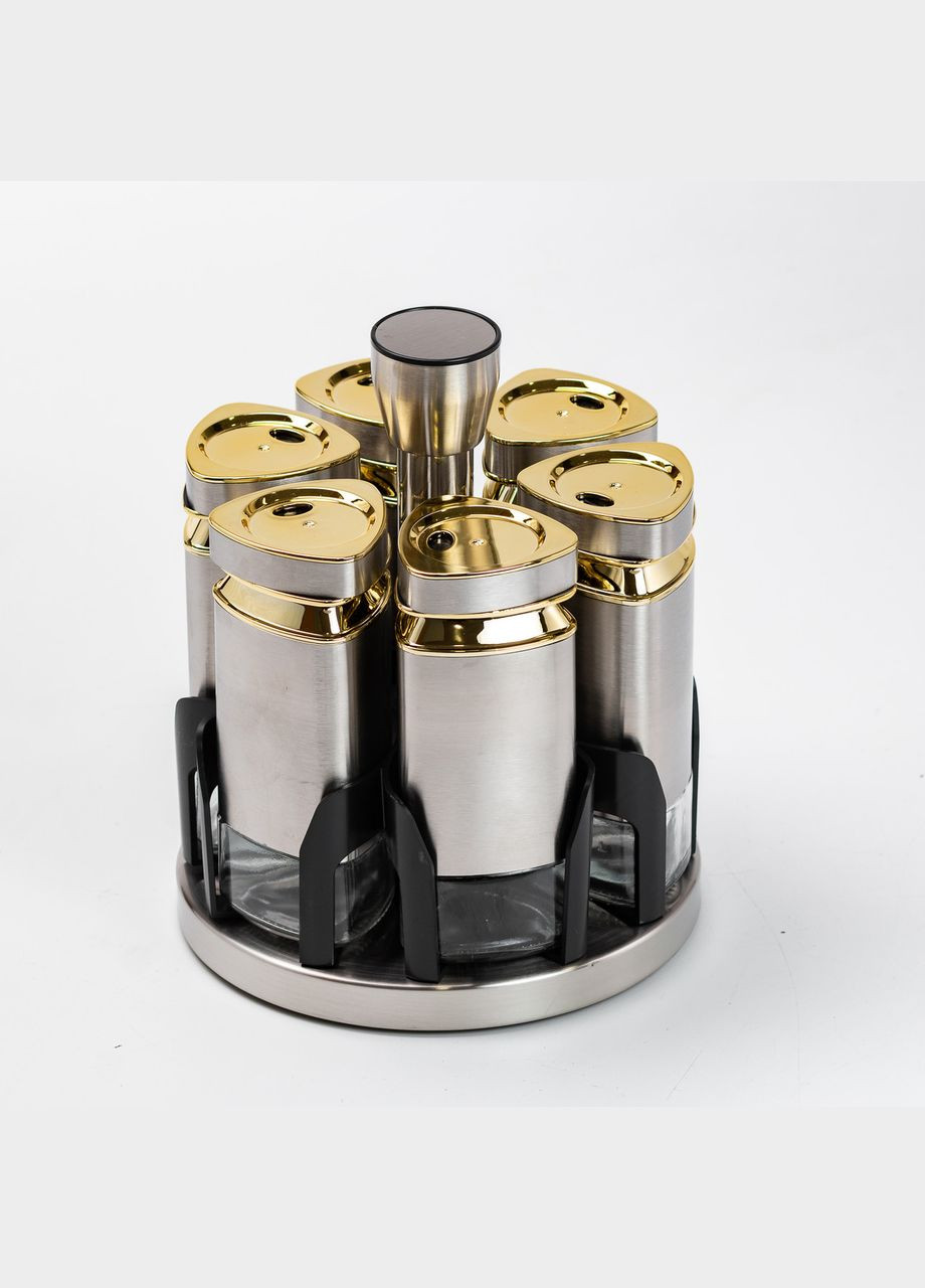 Набор емкостей для специй на подставке 6 баночек по 120 мл. TS Kitchen (306849251)