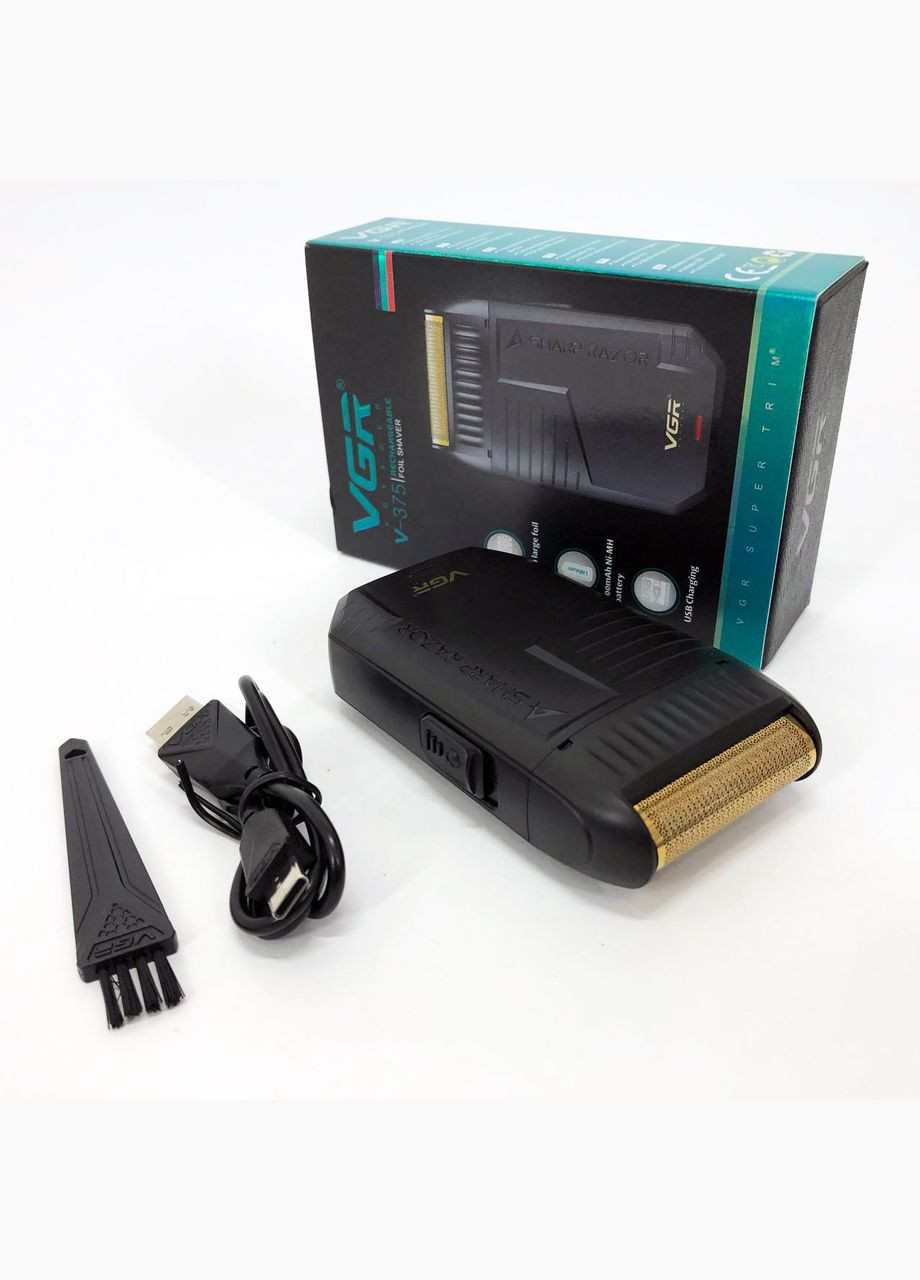 Электробритва-шейвер мужской VGR V-375, Электробритва с насадками для бороды, JU-812 Портативная бритва No Brand (351486169)