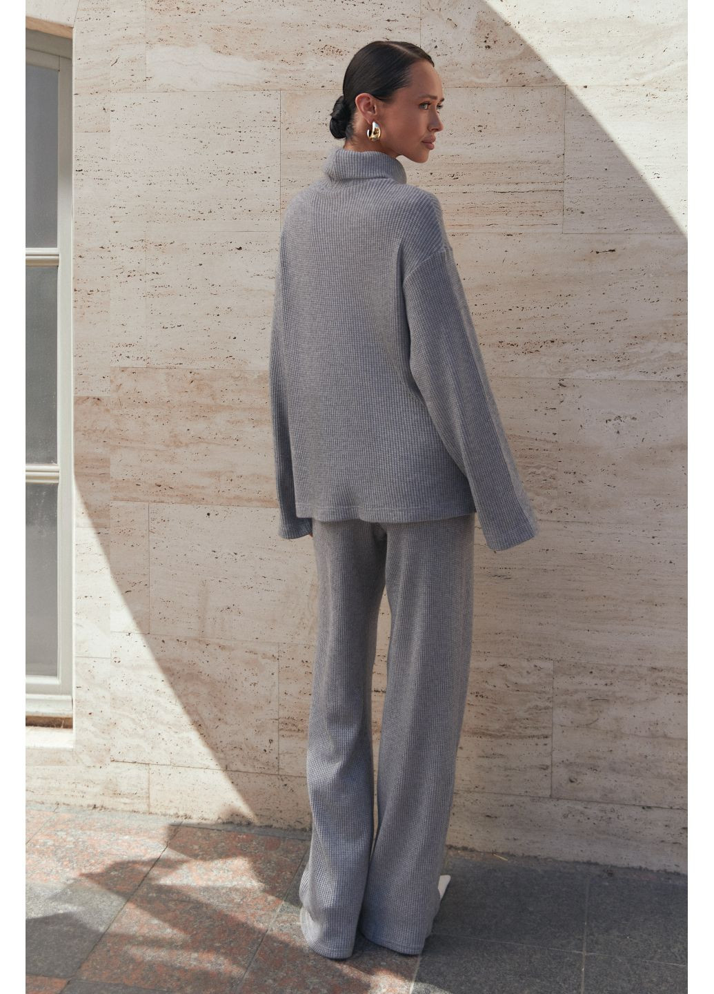 Костюм женский свободный трикотажный итальянская демисезонная вязка Seventeen (362315709)