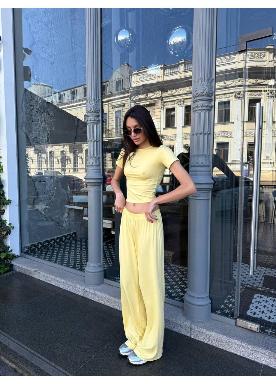 Жіночий комплект 3в1 кімоно + футболка +палацо No Brand (365453136)