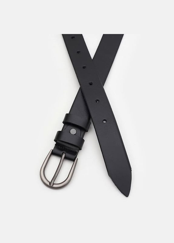 Жіночий шкіряний ремінь 110v1genw25-black Borsa Leather (322189779)