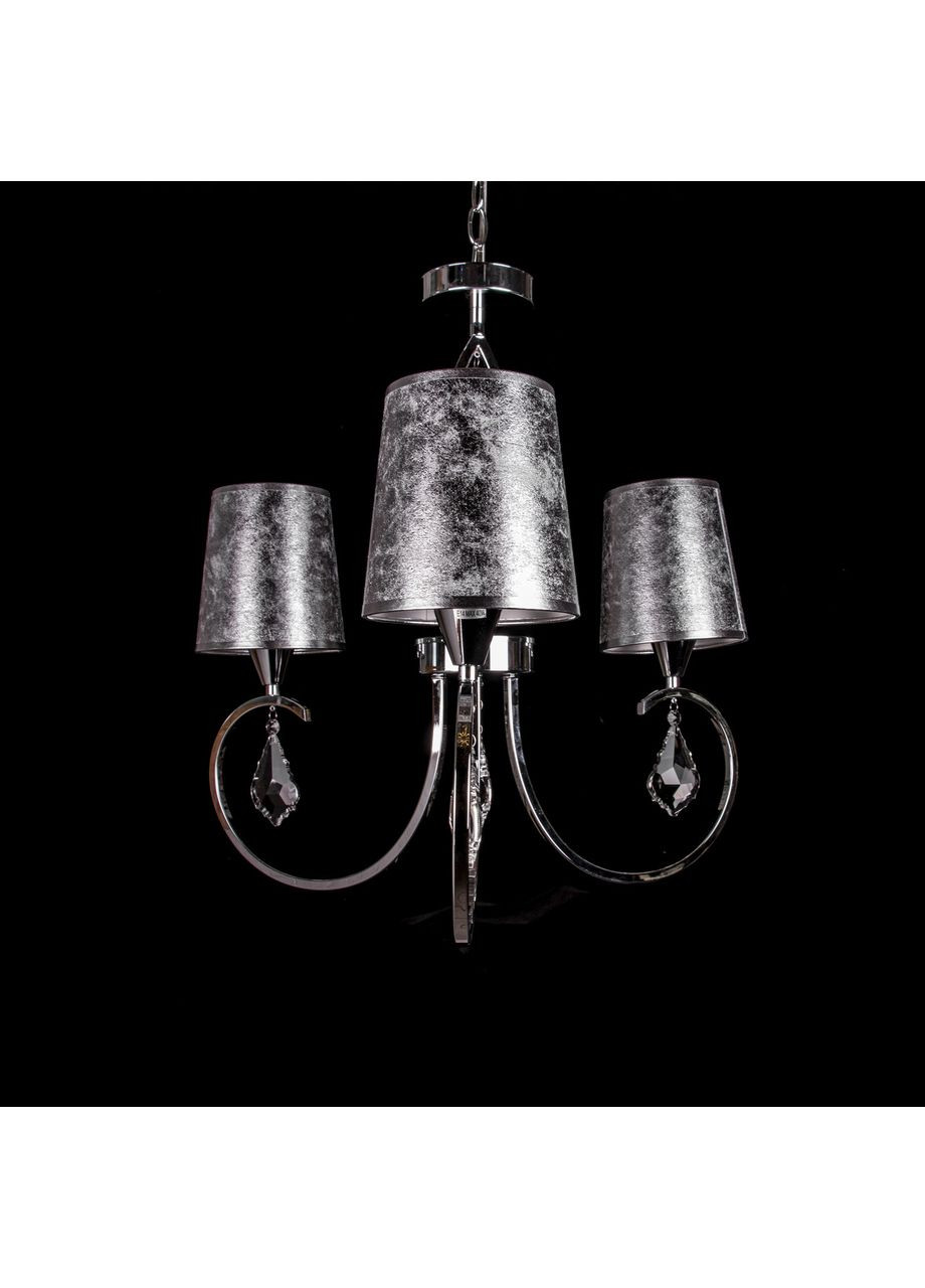 Класична люстра з абажурами і елементами кришталю 5241/3/CH No Brand (352229625)