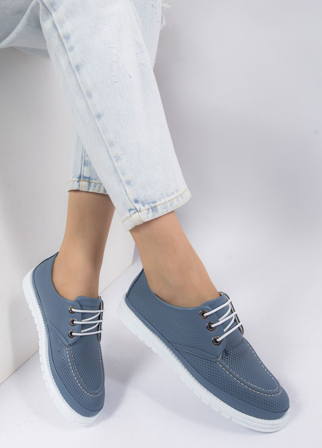 Синие демисезонные кроссовки женские Fashion