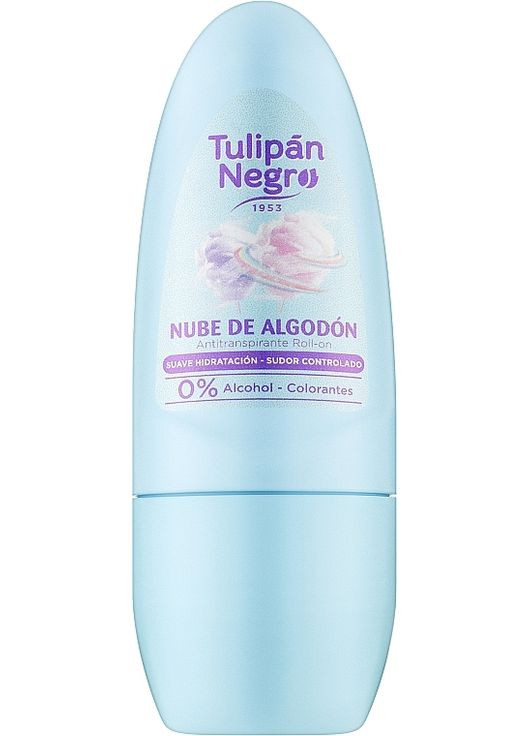 Дезодорант кульковий "Бавовняна хмара" Deo Roll-On 50ml (1240427-31099889) Tulipan Negro (368664335)