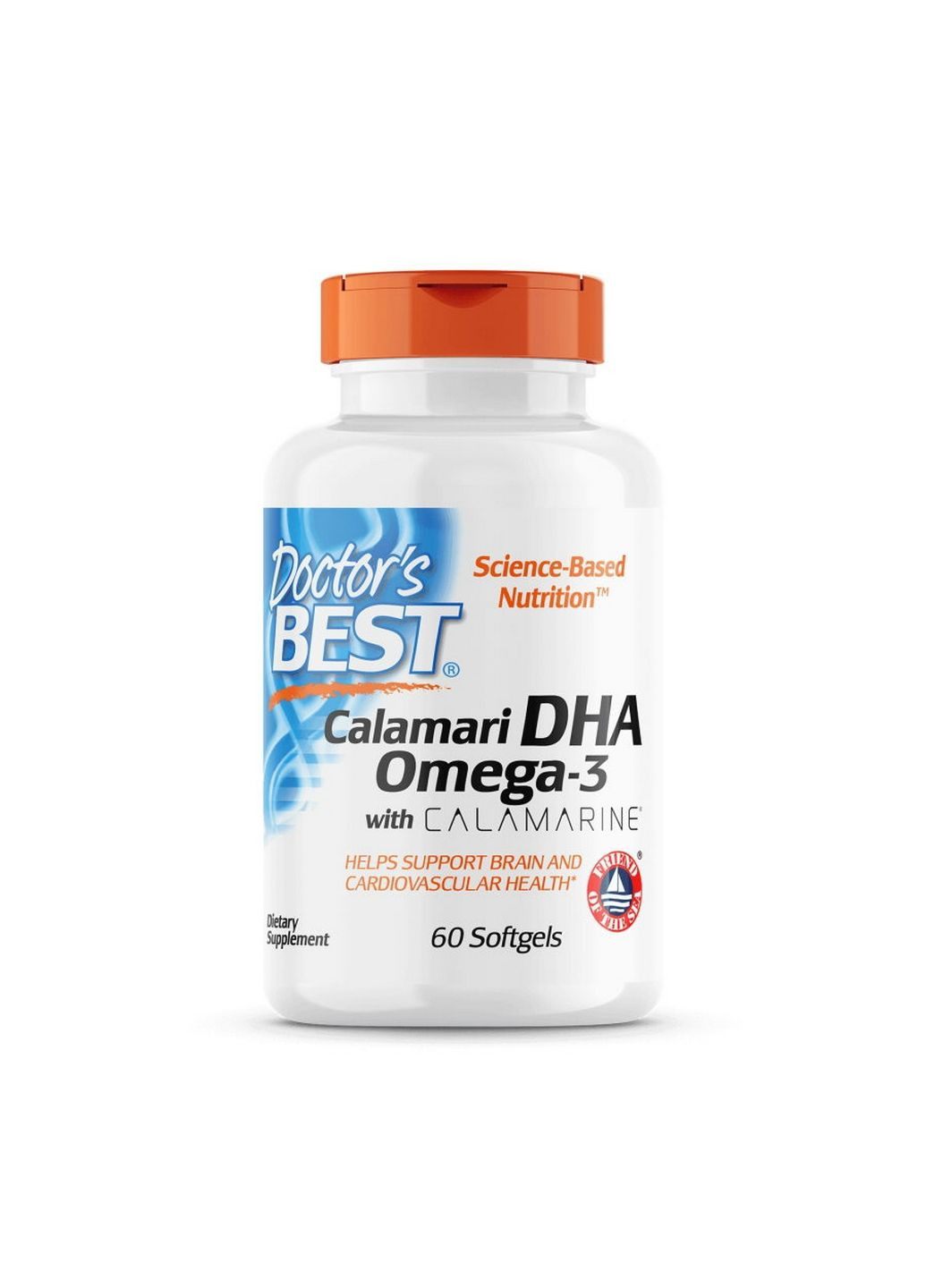 Жирные кислоты Calamari DHA Omega-3, 60 капсул Doctor's Best (293341997)