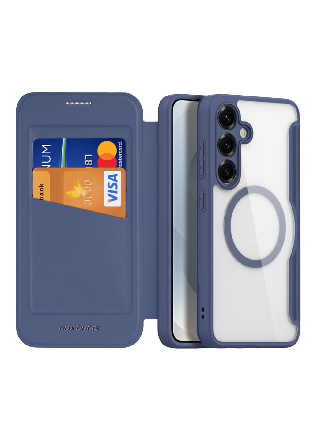 Чохол-книжка Skin X Pro with MagSafe для Samsung Galaxy S25 5G (S931) Blue Dux Ducis Samsung Galaxy S25 5G (S931) (335874227)