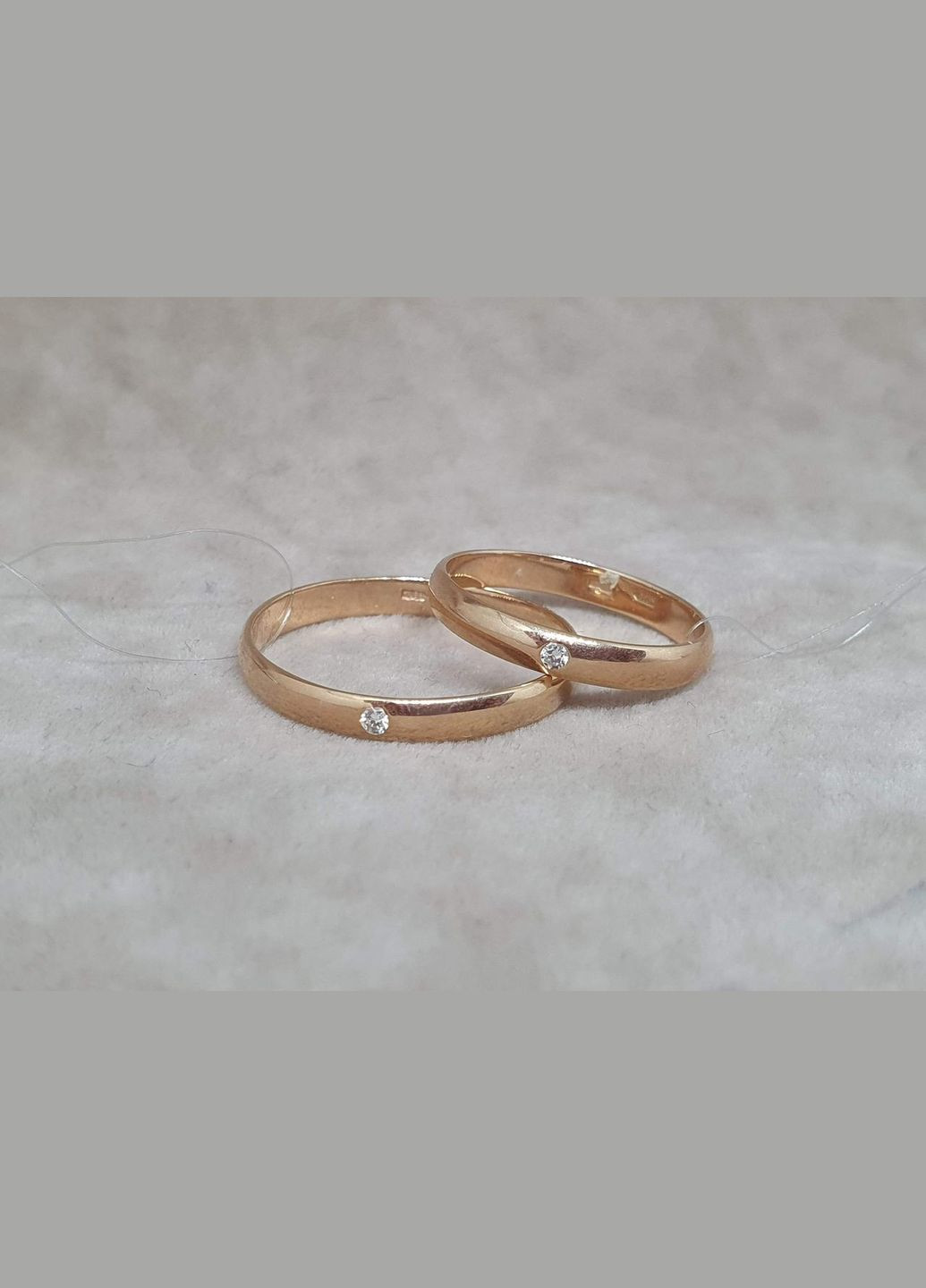 Обручальное кольцо с бриллиантом. Б/А Qvaliz (315750424)