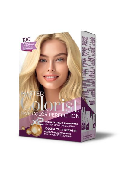 Краска для волос 10.0 Светлый блонд 2x50мл+2x50мл+10мл Master Colorist (285720223)