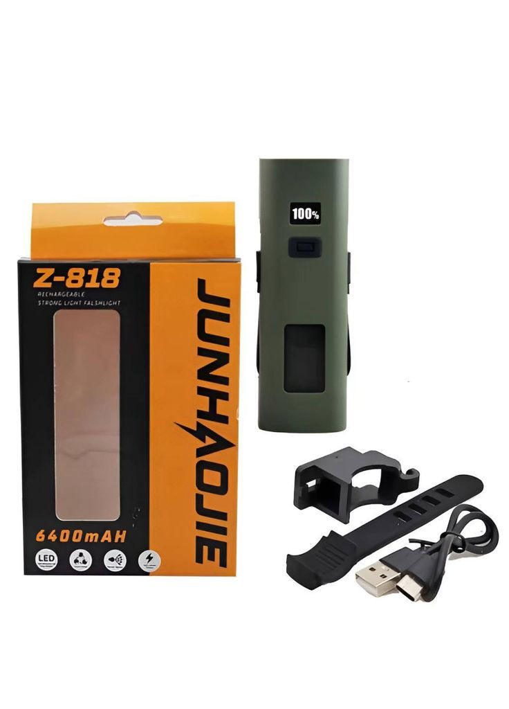 Велоліхтар Z-818 2x3W+COB white+red з Power Bank 6400mAh No Brand (325610382)