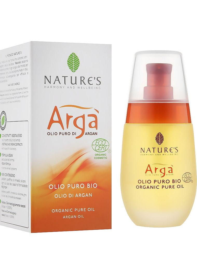 Олія арганії Arga Organic Pure Oil 100ml (791545-39186630) Nature's (368602259)