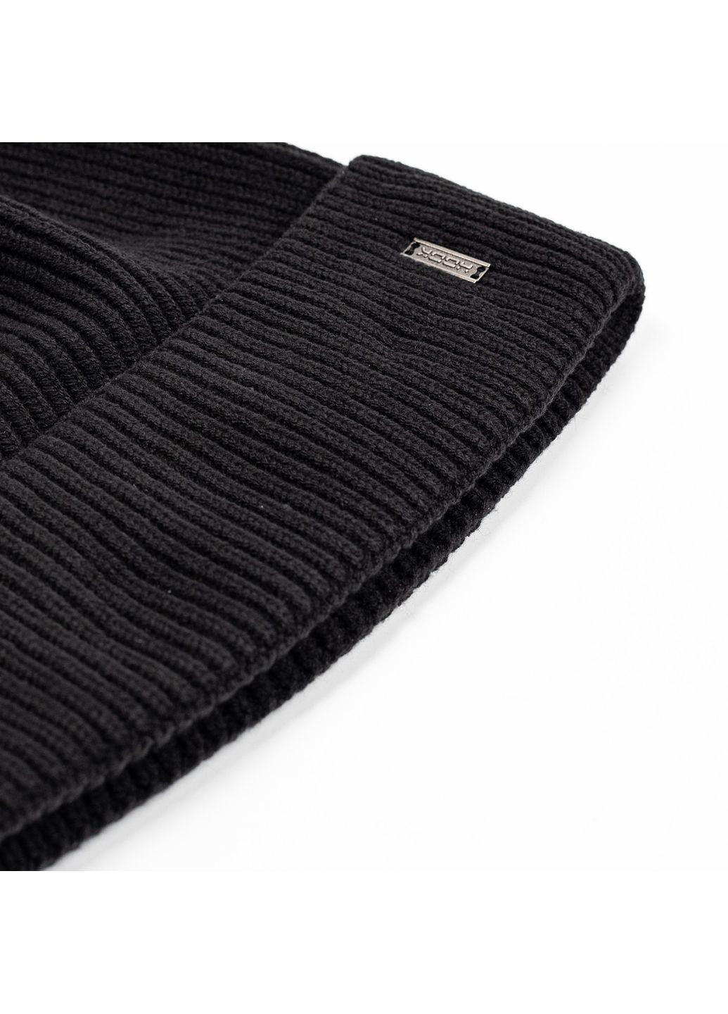 Шапка біні чоловіча бавовна чорна РАДІОН 614-512 LuckyLOOK 614-512М (322782502)