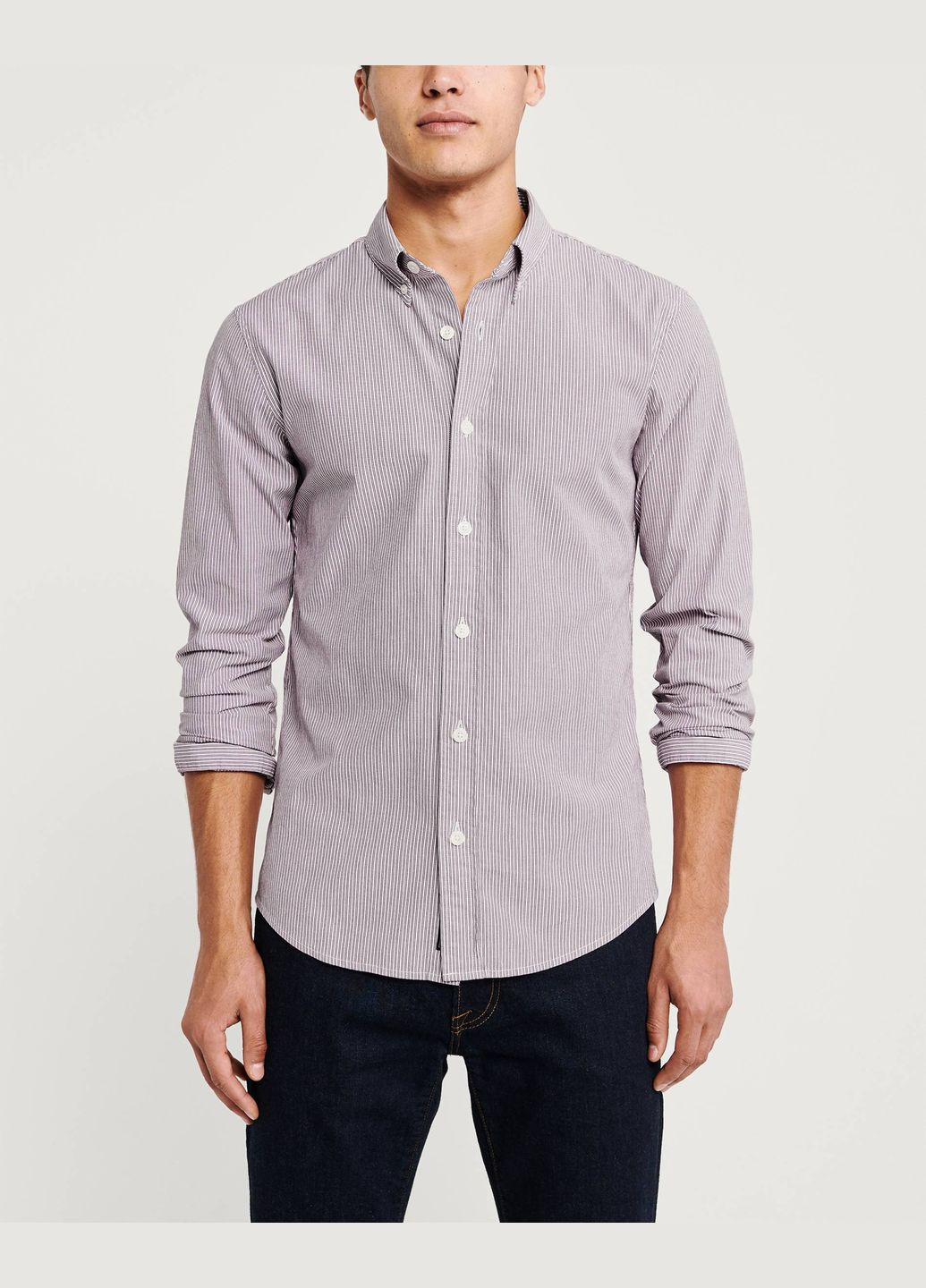 Фиолетовая рубашка Abercrombie & Fitch