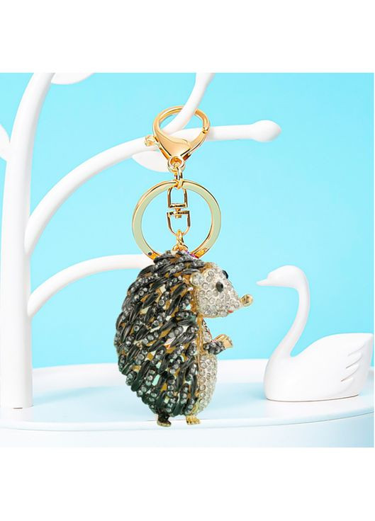 Оригинальный Креативный Модный Шикарный брелок подвеска в виде Ежика с кристаллами стразами No Brand (316296273)
