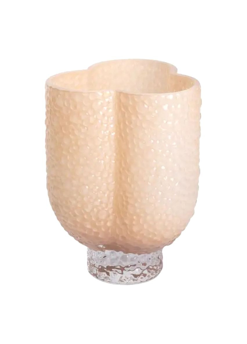 Декоративная ваза из стекла цвет для цветов фигурная 3 литра 25 см для дома и офиса ProDobro (364189439)