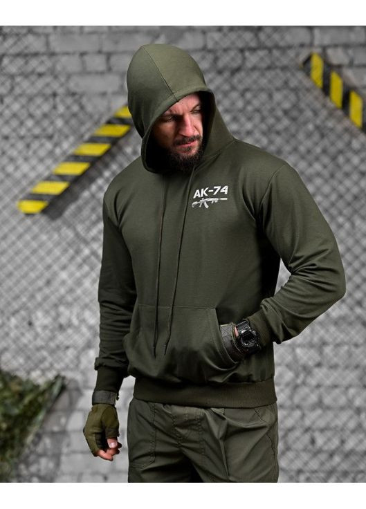 Тактическое мужское худи АК-74 олива No Brand (361151594)