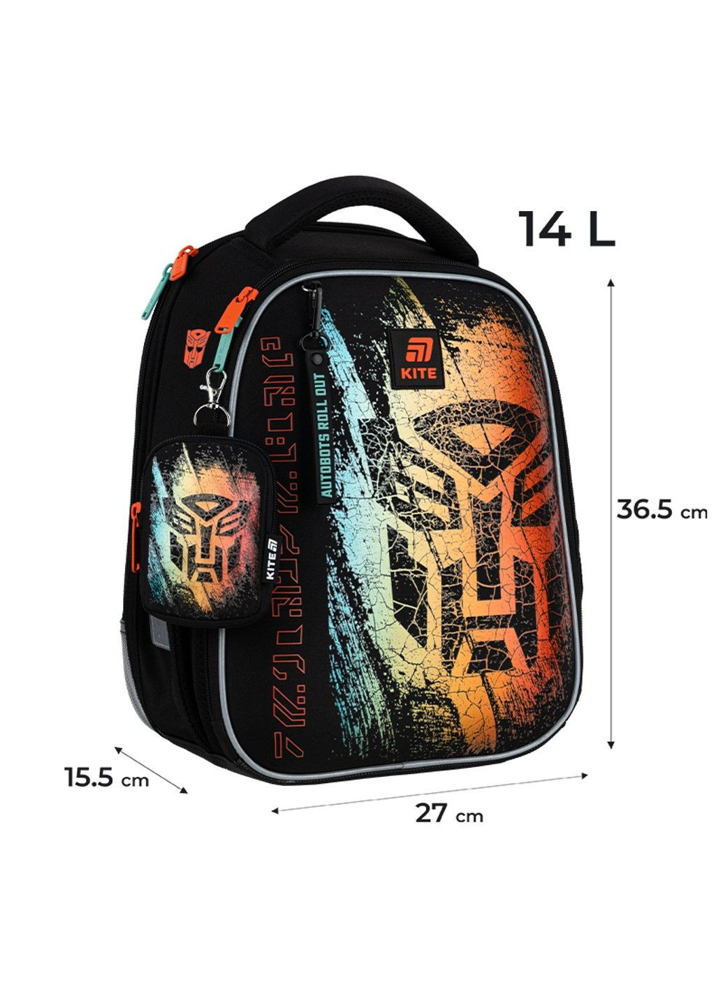 Рюкзак школьный каркасный Education Transformers Generations TF25-555S Kite (335401536)