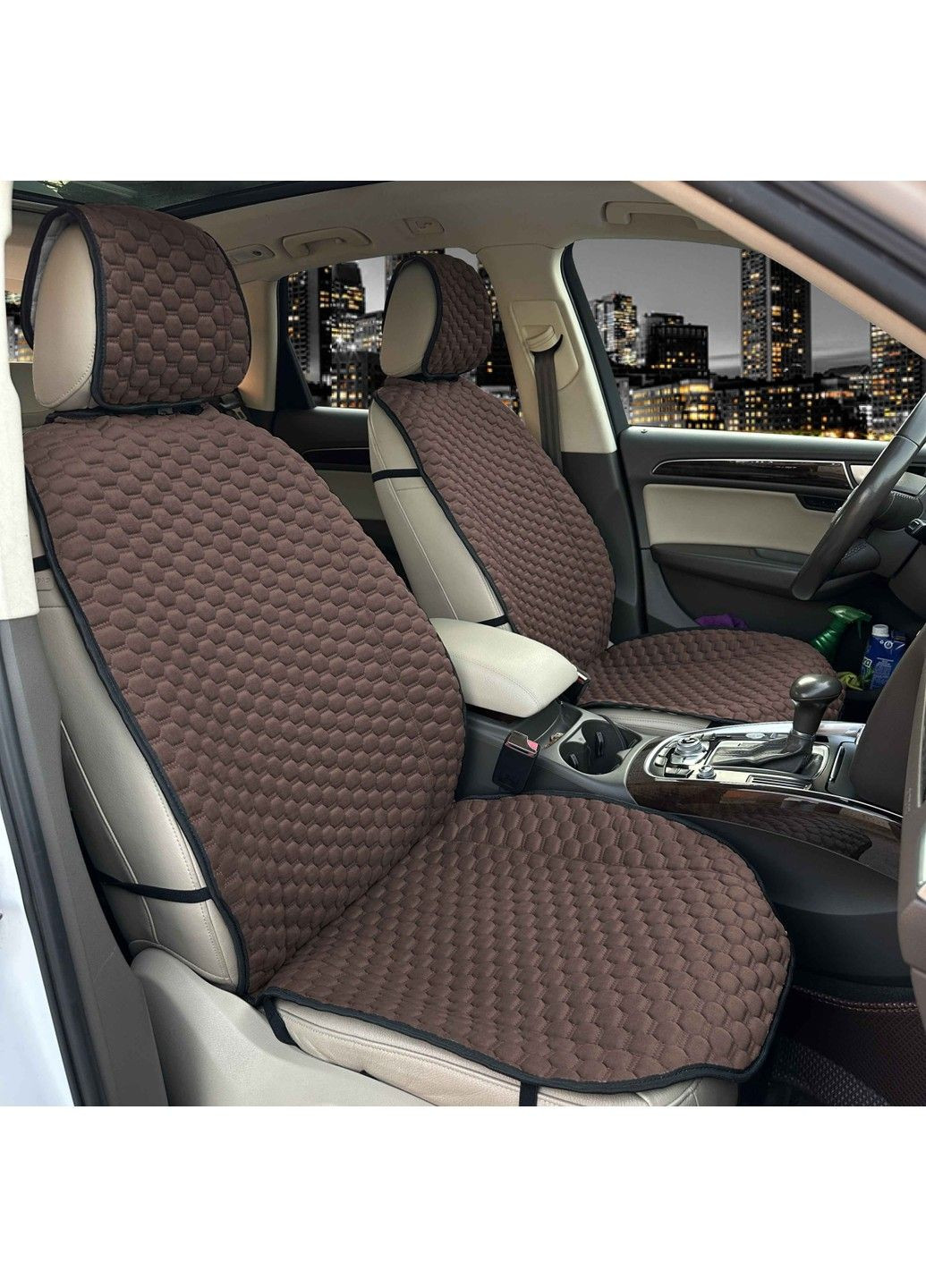 Накидки для сидений Montana Комплект Черные (Микро Велюр Сота Премиум) No Brand (339067219)