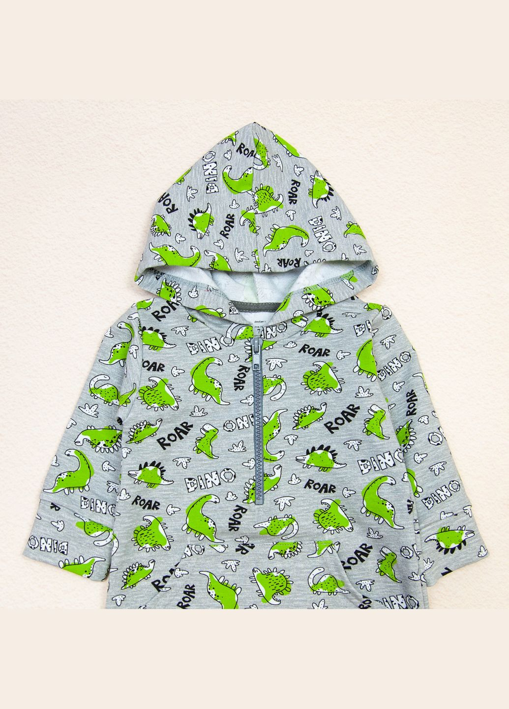 Ромпер детский на молнии с капюшоном Dexter`s dino dexter's (279760731)