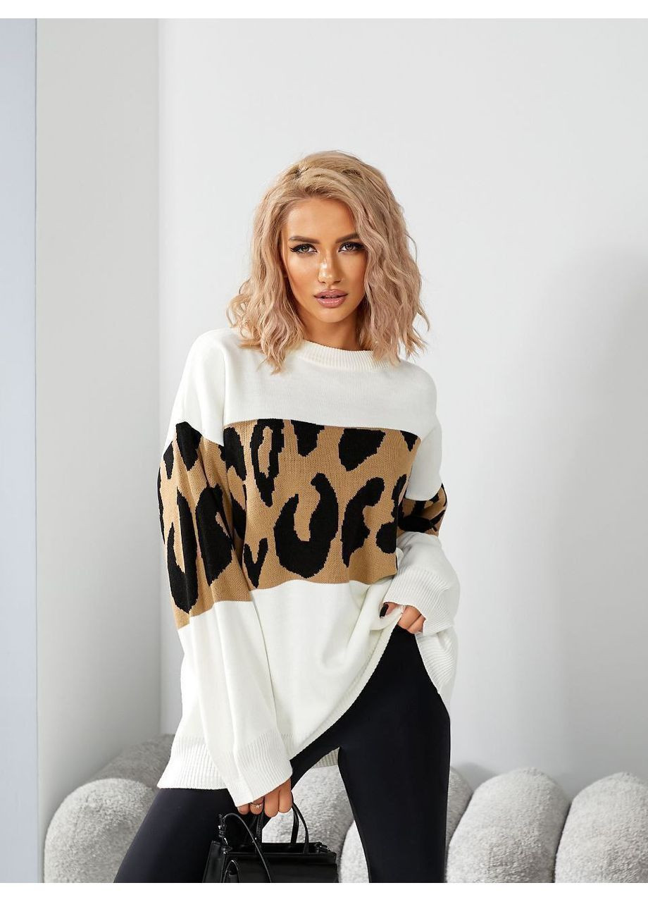 Білий зимовий светр Україна Emmi