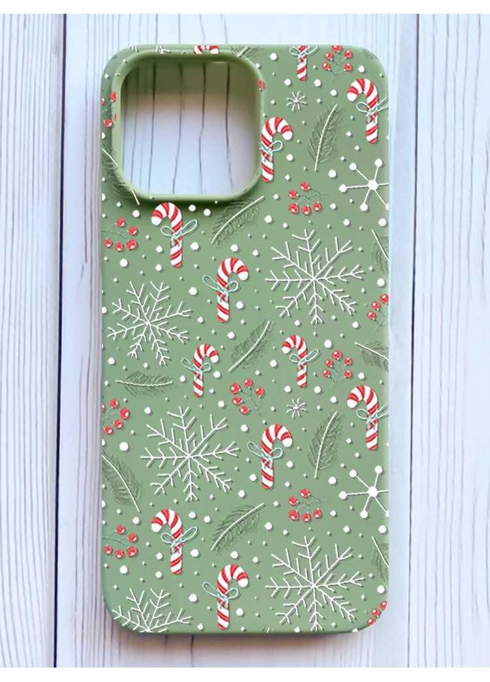 Матовый чехол на iPhone 16 Pro Max Новогодний фон (принт 199) Creative (362962238)