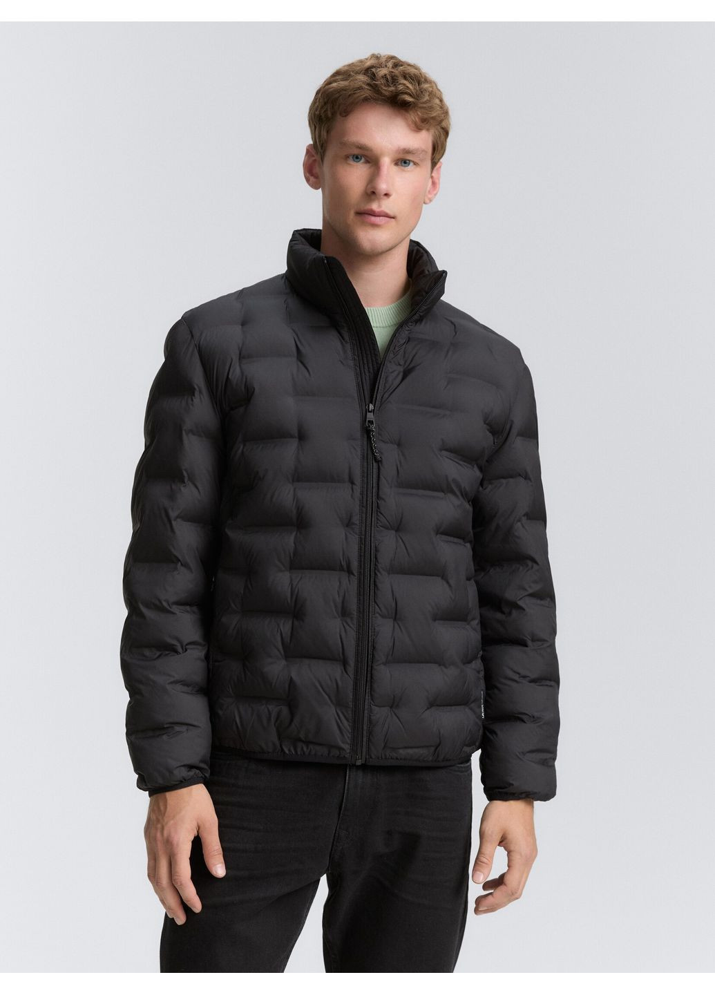 Черная демисезонная куртка Tom Tailor