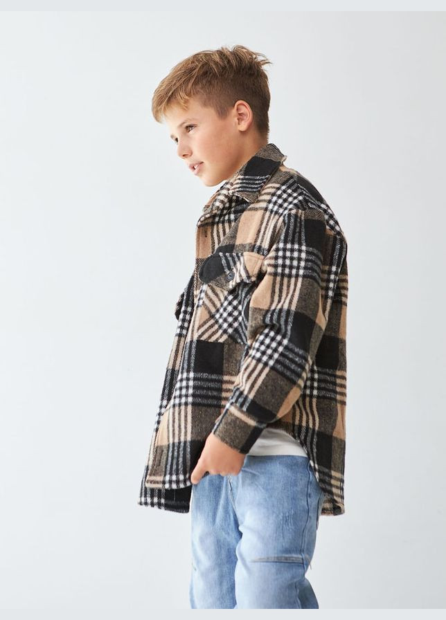 Утеплена сорочка дитяча Клітинка Tair Kids (300000344)