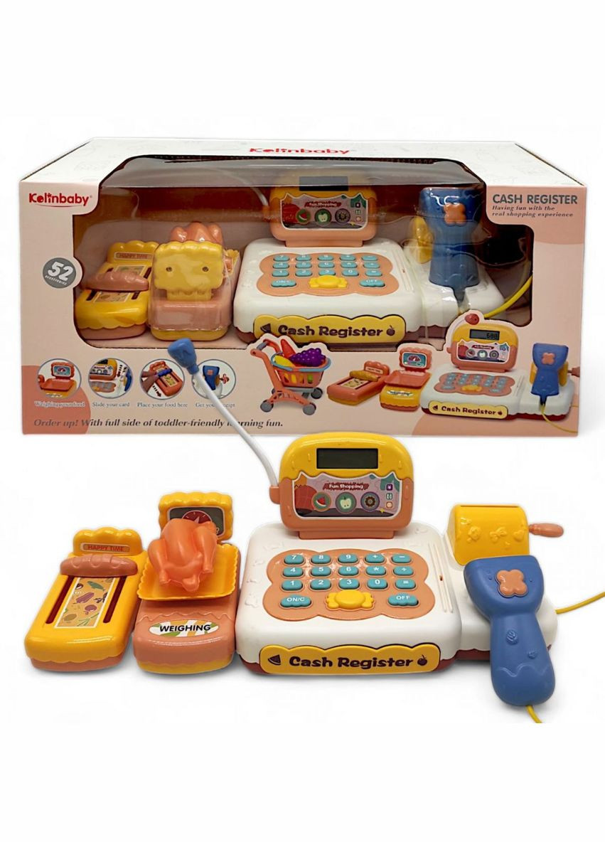 Касовий апарат з візочком в коробці (світлові, звукові ефекти) MIC (347163541)