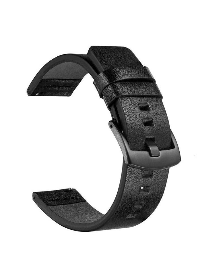 Кожаный ремешок Classic для часов Samsung Galaxy Watch 42 mm (SM-R810) - Black Primo (333337070)