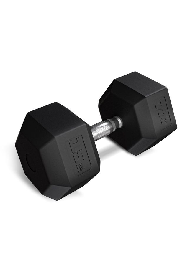 Гантеля шестигранна прогумована TX-150RD 15кг TREX Sport (365437351)
