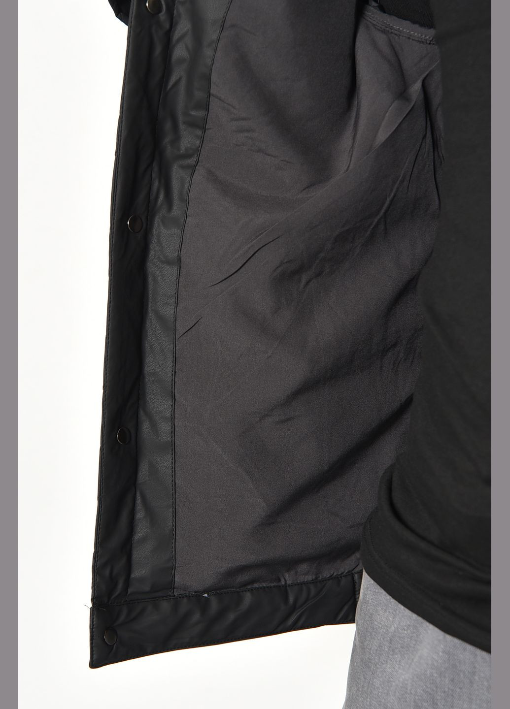 Черная демисезонная куртка мужская демисезонная черного цвета Let's Shop