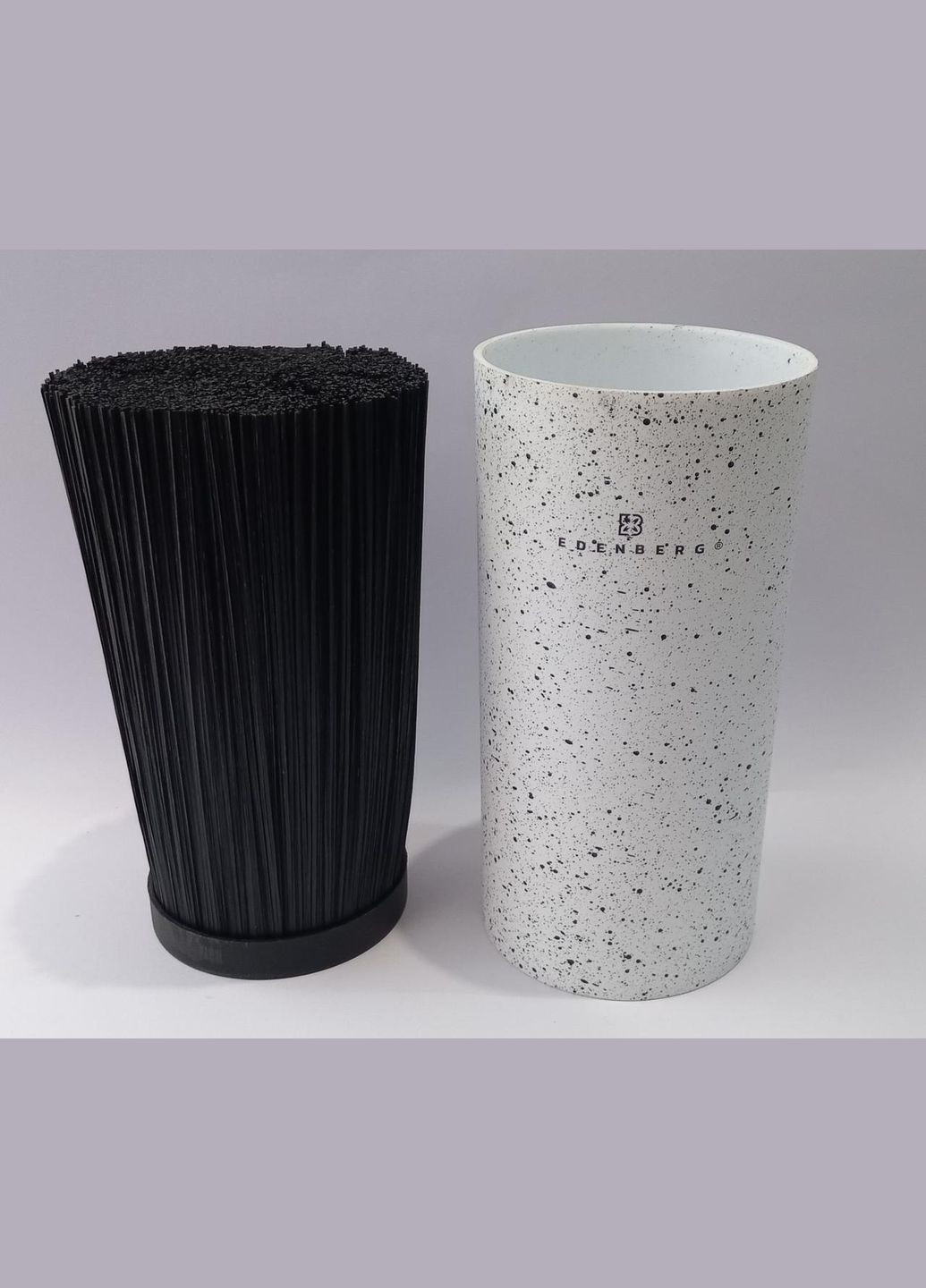 Набор ножей EB5103white с подставкой 7 предметов керамическая овощечистка белый Edenberg (322581933)