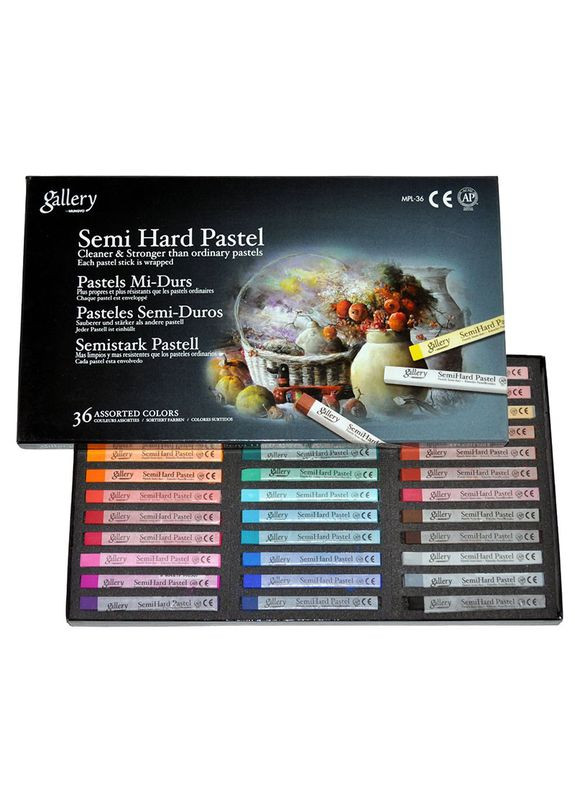 Пастель суха MPL36 Semi hard pastel 36 кольорів Mungyo (281999803)