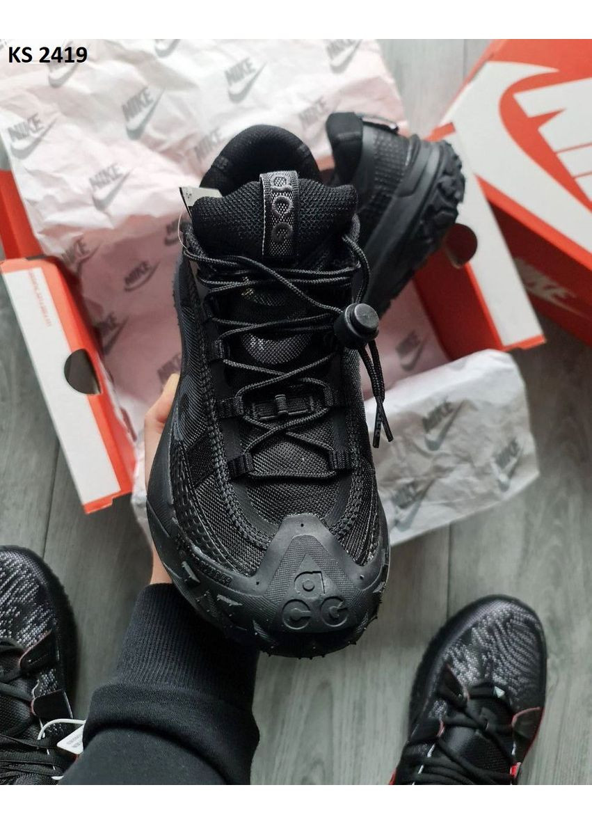 КРОСІВКИ ЖІНОЧІ NIKE ACG MOUNTAIN FLY 2 LOW TRIPLE BLACK НАЙК АСЖ МАУНС ФЛАЙ No Brand чорні демісезони (368888055)