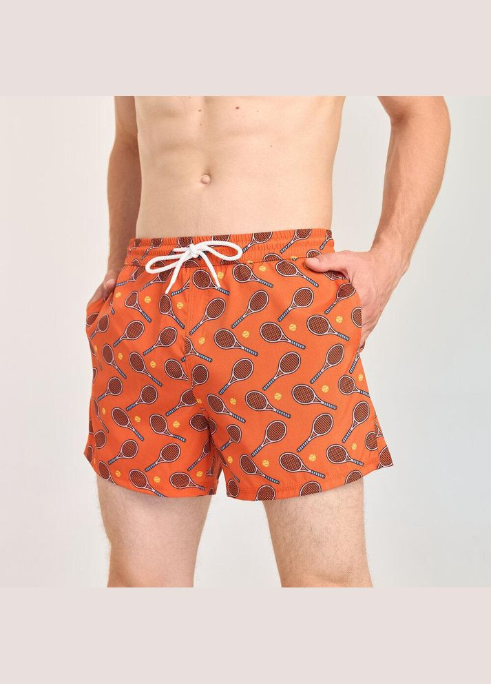 Чоловічі шорти для плавання фіолетові з принтом No Brand (346085278)