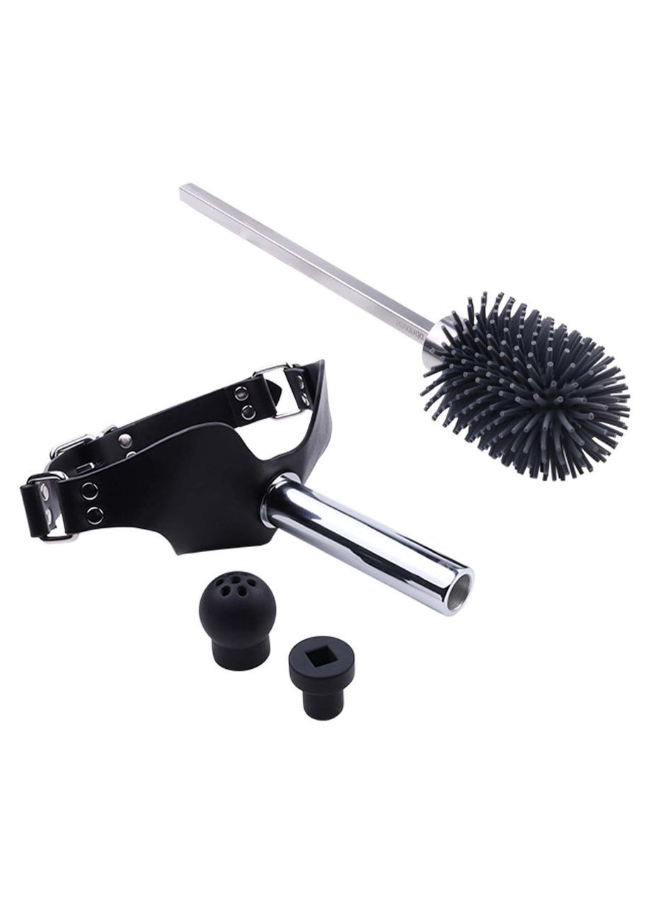 Набор для доминирования SEVANDA Objectification Bathroom Set, маска и 4 насадки Lockink (304996242)